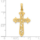 14K Polished Cross Pendant - D5-466CC900-8767