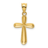 14k Polished Cross Pendant - K6-F35BC796-4961