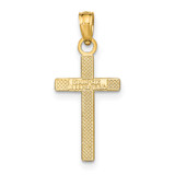 14k Polished Cross Pendant - K9-688D9A8A-6853