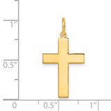 14k Polished Cross Pendant - RE-820E4173-9747
