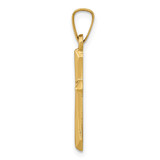 14k Polished Cross Pendant - XR-1EF9DDCE-9398