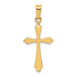 14k Polished Cross Pendant - XR-F308085E-5981