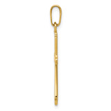 14k Polished Cross Pendant - XR-F308085E-5981