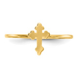14k Polished Cross Ring - K5-CC34B047-7714