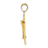 14K Polished Cross W/ Communion Cup Charm