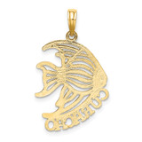 14K Polished CURACAO Under Angelfish Charm