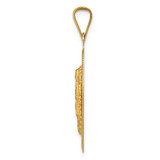 14K Polished D/C  Lady Of Guadalupe Oval Pendant - K5-85C6F1D4-8644