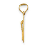 14K Polished D/C Corpus Circle Pendant - K5-483F5F65-8630