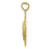 14K Polished D/C Lady Of Guadalupe Oval Pendant - K5-003375EF-9789