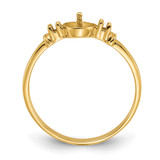 14k Polished Diamond & Pearl Ring Mounting - Y1-0E4730C8-9330