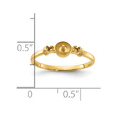 14k Polished Diamond & Pearl Ring Mounting - Y1-0E4730C8-9330