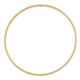 14k Polished Diamond-Cut 1.50mm Slip-on Round Bangle Bracelet