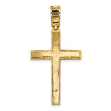 14k Polished Diamond-cut Fancy Latin Cross Pendant - K1-7D424CDF-9823
