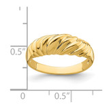 14k Polished Dome Ring - R7-0592A9DF-1599