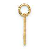 14K Polished Enameled Rainbow Flag Pendant