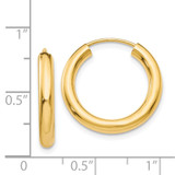 14k Polished Endless Tube Hoop Earrings - TF-9CE9E4A9-3878