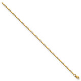 14K Polished Fancy Box Links 7.5 inch Bracelet