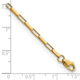 14K Polished Fancy Box Links 7.5 inch Bracelet