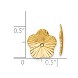 14k Polished Fancy Earring Jackets - E9-A932C92F-8634