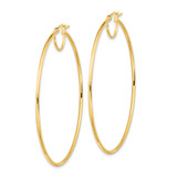 14K Polished Fancy Hoop Earrings - TF-FF279B0E-5883