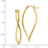 14k Polished Fancy Hoop Earrings - TL-261A9256-9837