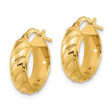 14k Polished Fancy Hoops - TF-5054CDE9-3298