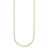 14K Polished Fancy Link 17 inch Necklace