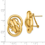 14k Polished Fancy Omega Back Post Earrings - H5-B2F6EFB6-9979