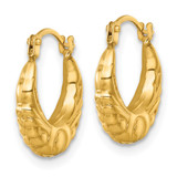 14k Polished Fancy Scalloped Hollow Hoop Earrings - TF-BF5900A3-5576