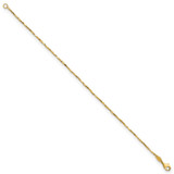 14K Polished Fancy Twisted Link 7.25 inch Bracelet - FB-94141FDB-5435