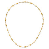 14K Polished Fancy Twisted Links 18 inch Necklace