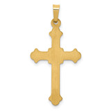 14k Polished Fleur de Lis Cross Pendant - XR-4BDD58AA-7612