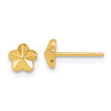 14K Polished Flower Post Earrings - YC-A81E3EDF-6780