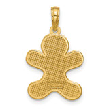 14K Polished Gingerbread Pendant