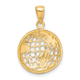 14k Polished Globe Pendant - C2-004D162B-7096
