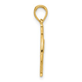 14k Polished Hand Gesture in Circle Charm - D5-288F0D2C-8832