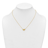 14k Polished Heart 18 inch Necklace