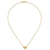 14k Polished Heart 18 inch Necklace