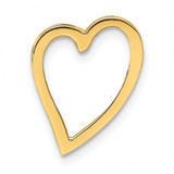 14K Polished Heart Chain Slide - D3-F16D9464-9449