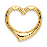 14K Polished Heart Chain Slide - K4-15E0AB8C-9078