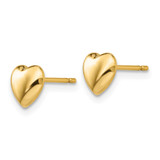 14K Polished Heart Post Stud Earrings - YE-F9C997B2-6130