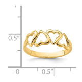14K Polished Heart Ring - D4-40AE90C2-9074