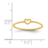 14K Polished Heart Ring - R6-12E096B1-7660