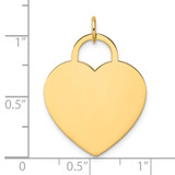 14K Polished Heart Shaped Disc Pendant - S1-DCA51F4E-6688
