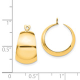 14k Polished Hoop Earring Jackets - E6-CFA36EA3-2037