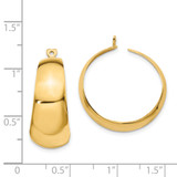 14k Polished Hoop Earring Jackets - S1-99BF4F65-5906