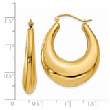 14k Polished Hoop Earrings - S1-41BF0412-8479