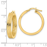 14K Polished Hoop Earrings - TF-01DBFD94-6007