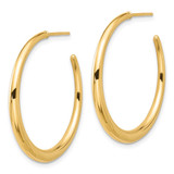 14K Polished Hoop Post Earrings - TF-36F9B76C-3702