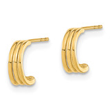 14K Polished Hoop Post Earrings - YE-1CB15B23-4638